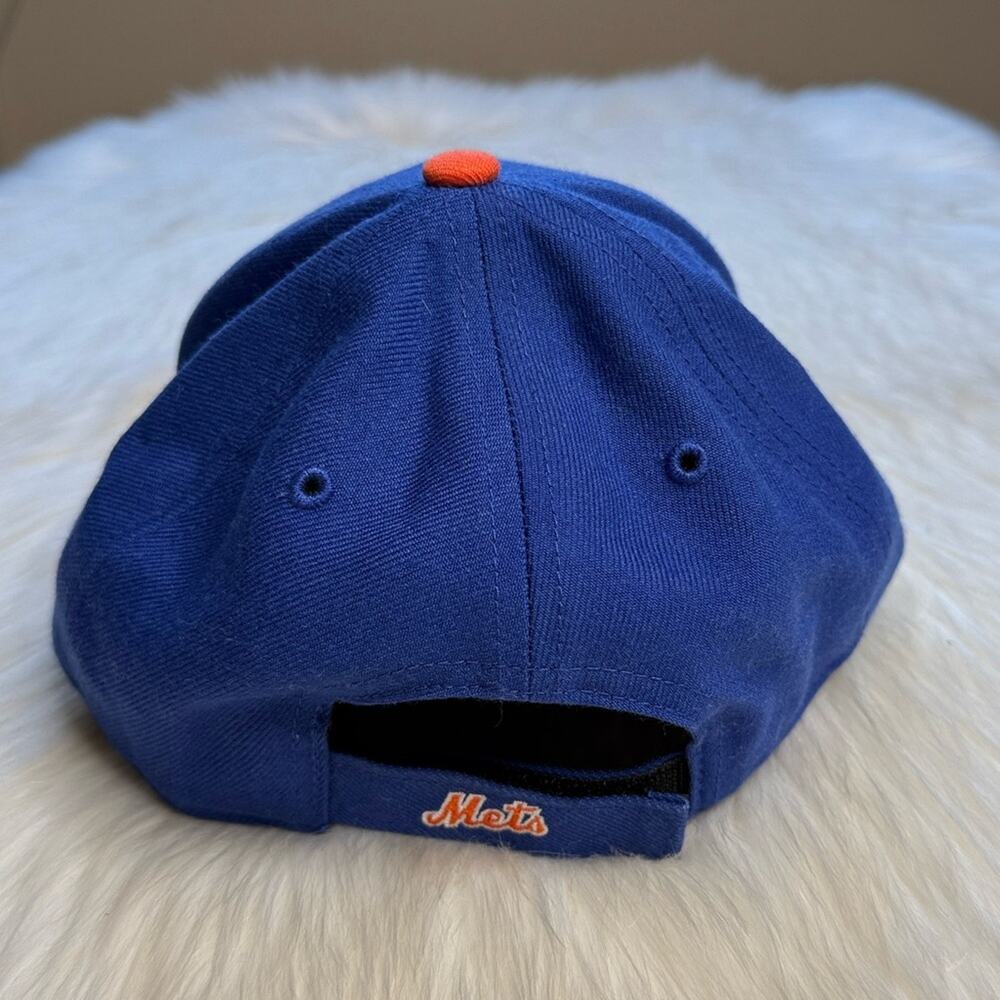 New York Mets Blue and Orange Logo Embroidered 47 Hat - Picture 3 of 5